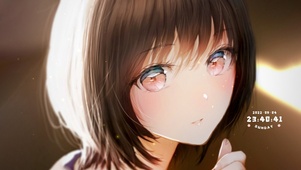 阳光下的少女