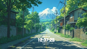 夏日小镇街道