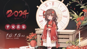 2024新年小女孩