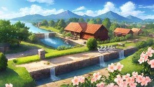 4K唯美治愈乡下风景