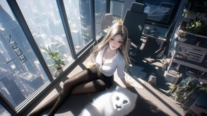 她的美丽带着一种脆弱的娇羞