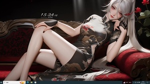 长腿旗袍美女
