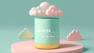 简约3D云