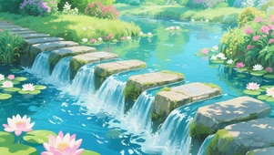 溪涧石板桥