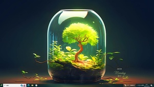 护眼玻璃瓶世界