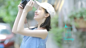 清纯爱笑的短发女孩