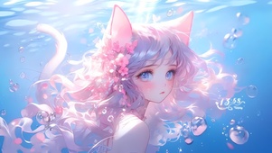 海洋可爱女孩