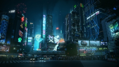 赛博朋克东京城市