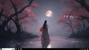 樱花夜晚