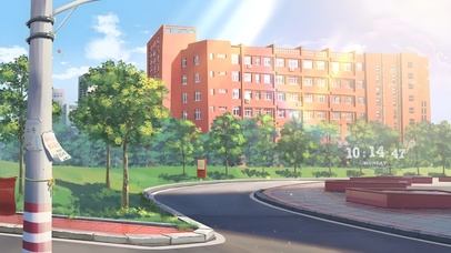 唯美治愈午后阳光校园