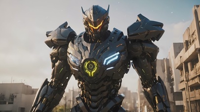 3D动态，帅气合金机甲