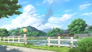 乡村河边小路