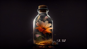 4k玻璃水晶花