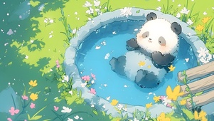 躺平的小熊猫