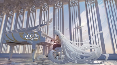 唯美清纯演奏天使