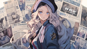 复古风动漫女孩