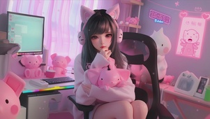 电竞猫耳少女
