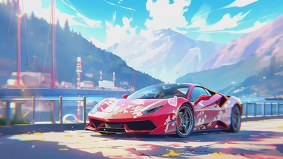 4KHD唯美日漫清新汽车