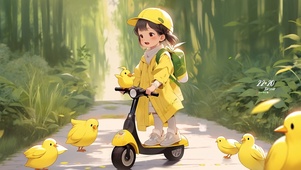 上学去了