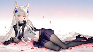 趴着的黑丝jk少女-白金