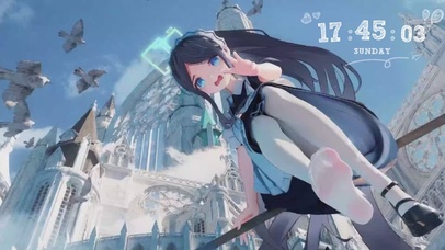 教堂前的爱丽丝