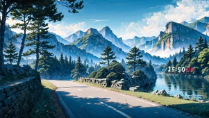4k青山湖泊