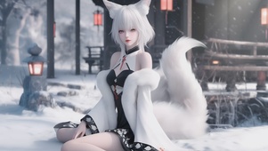 白狐少女