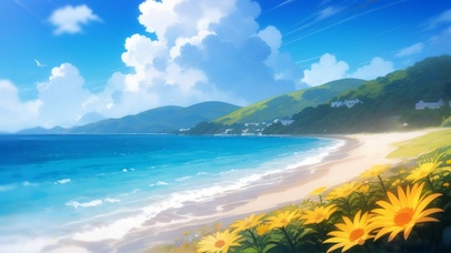 唯美的海边风景