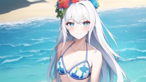 海边比基尼美少女