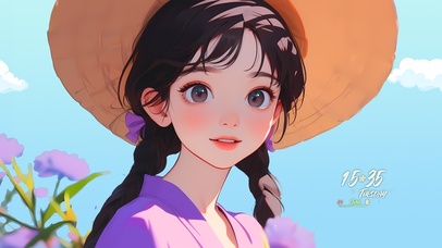 清新文艺甜美女孩