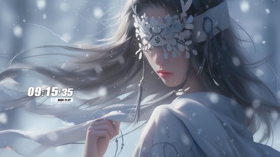 古风蒙面女孩