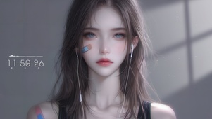 听音乐女孩