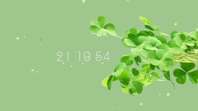 四叶草简约小清新桌面