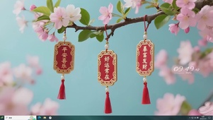 祈愿花枝主题