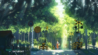 唯美治愈动漫森林（真实时间）