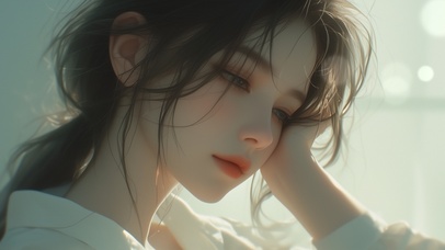 4K夏日休闲慵懒美女 午后17