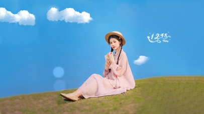 夏日小清新青春美少女温馨小美女