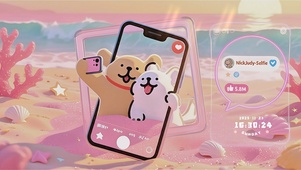 线条小狗可爱暴击