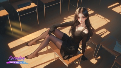 她的步伐轻盈得像风中的羽毛