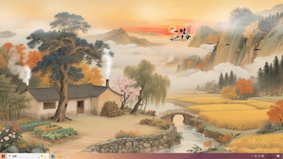 秋天的乡村景色