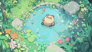 小熊仔洗澡