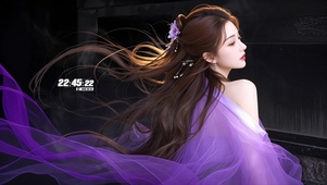 紫纱缠绕