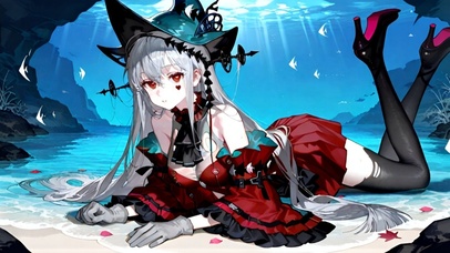 趴着的黑丝少女-浊心斯卡蒂