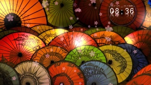 斑斓の油纸伞