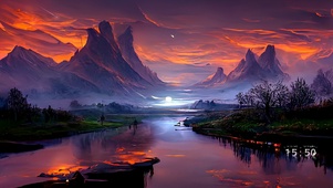 傍晚的风景