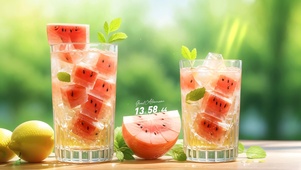 4k夏日西瓜捞
