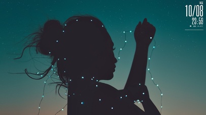 夏夜星空下的你