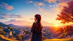 秋叶山镇少女