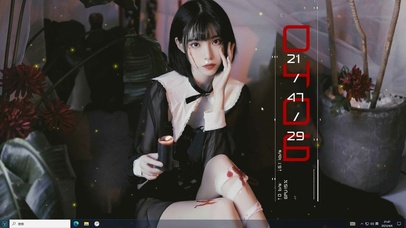 4k黑暗系帅气美女