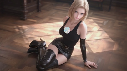 都市阳光金发女孩